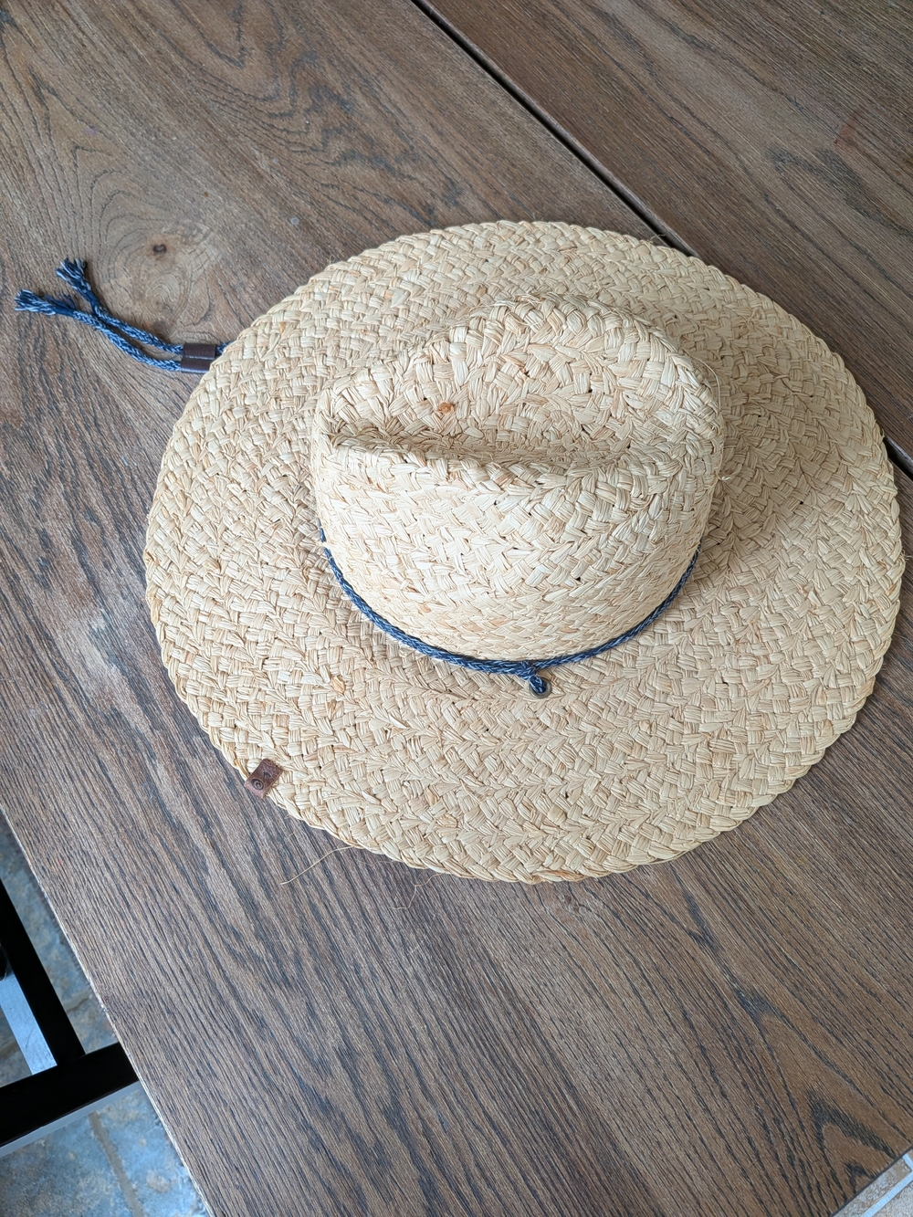 Rip Curl Womens Straw Wide Brim Sun Hat One Size Adjustable Chin Strap - Picture 2 of 8